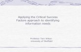 Applying the critical success