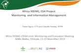 Africa RISING ESA Project: Monitoring and information management
