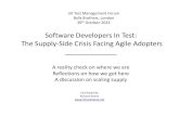 Software Developers In Test: The Supply-Side Crisis Facing Agile Adoptors