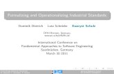 FASE 2011 - Formalizing and Operationalizing Industrial Standards