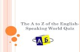 The a to z of the english speaking world1 (2)