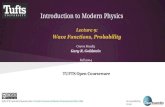 Lecture 9: Wave Functions, Probability