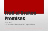 Trail of Broken Promises