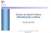 Encuesta Provincia La Rioja Octubre 2013