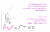 Primo learning meeting Wister: professioni del web, community manager
