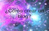 Cómo crear un blog.