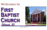 Weekly Announcements for First Baptist Church, Belmont, MS May 4, 2014