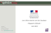 Les ultra-marins et l'audace - OpinionWay pour la délégation interministérielle pour l'égalité des chances des Français d'Outre-Mer - septembre 2013