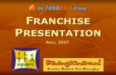Foodasia Group Franchise Offering 2007