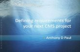 Gathering and Defining Requirements for Your Next CMS Project