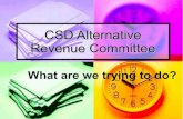 CSD Alternative Revenue Committee