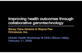 Improving health outcomes through collaborative gerontechnology (2009)