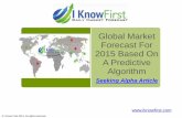 Global Market Forecast For 2015 Based On A Predictive Algorithm