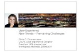 User Experience New Trends – Remaining Challenges (2011)