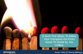 8 Sure Fire Ways To Transition Your Company From Good To Great by Jim Collins