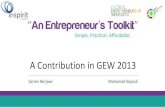 Entrepreneur To Be - Entrepreneur's Tool Box