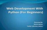 Web development with Python