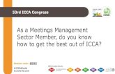Sector Education_As a Meetings Management Sector Member, Are you getting the best from ICCA?_Marco van Itterzon