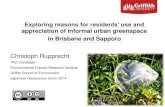 Exploring reasons for residents' use and appreciation of informal urban greenspace in brisbane and sapporo