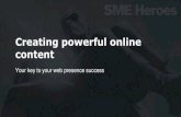 Creating online powerful content workshop slides