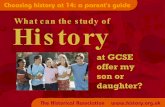 at GCSE offer my son or daughter?