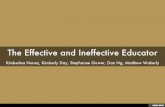 The Effective and Ineffective Educator