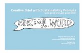 Spreadthe Word 2008 Creative Brief Sustainability Prompts Lr