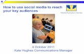 How to use social media to reach your key audiences