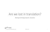Lost in translation iceri2014