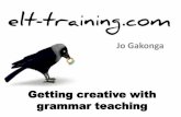 Getting Creative with Grammar Teaching