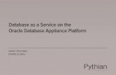 Database as a Service on the Oracle Database Appliance Platform