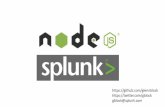 Splunk and node