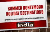 Top Summer Honeymoon Holiday Destinations in India
