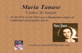 Maria Tanase Cantec De Leagan