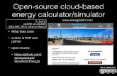 Open source energy calculator (ENERGIASIM.com)