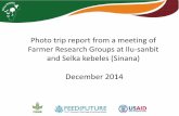 Photo trip report from a meeting of Farmer Research Groups at Ilu-sanbit and Selka kebeles (Sinana)