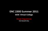 ENC2300 Visual Arguments Virtual College Summer 2011