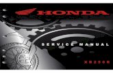 Honda XR250r Service manual 1996-2004