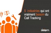 5 industries qui ont vraiment besoin du Call Tracking