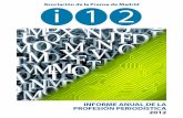 Informe anual de la profesión periodística 2012