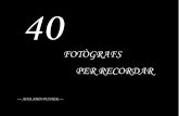 40 Fotògrafs per recordar per Aina John Punter