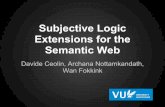 Subjective Logic Extensions for the Web and the Semantic Web