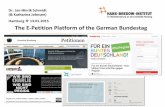 The E-Petition Platform of the German Bundestag