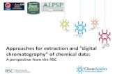 Approaches for extraction and digital chromatography of chemical data