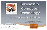 Milton High School--Business & Computer Technology Course Information