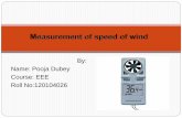 Measurement of speed of wind