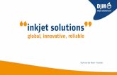 Inkjet Solutions by DJM global, innovative and reliable