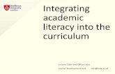 Integrating academic lit (ac excellence forum)