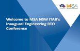 MSA NSW Engineering RTO Conference 2014