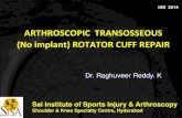 Arthroscopic Transosseous(No Implant) Rotator Cuff Repair-Dr. Raghuveer Reddy .K